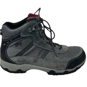L.L. Bean Men's Hiking Boots Size 9 Gray Suede Tek 2.5 Waterproof Ankle 299636